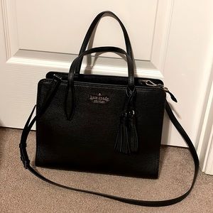 Black Kate Spade top zip satchel - brand new, tags attached